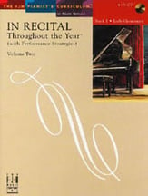 In Recital Throughout the Year piano sheet music cover